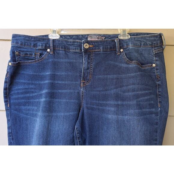 Torrid Vintage Stretch Straight Jeans Blue Size 22 R x 29" 98% Cotton 2% Spandex - Picture 5 of 7